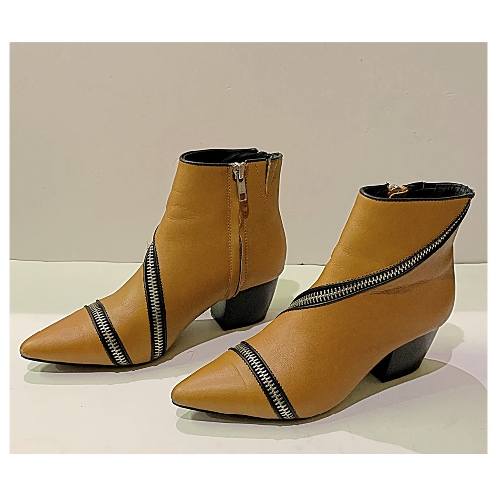 SOL SANA Boot Diego Burn Caramel color Leather Boots Size 6